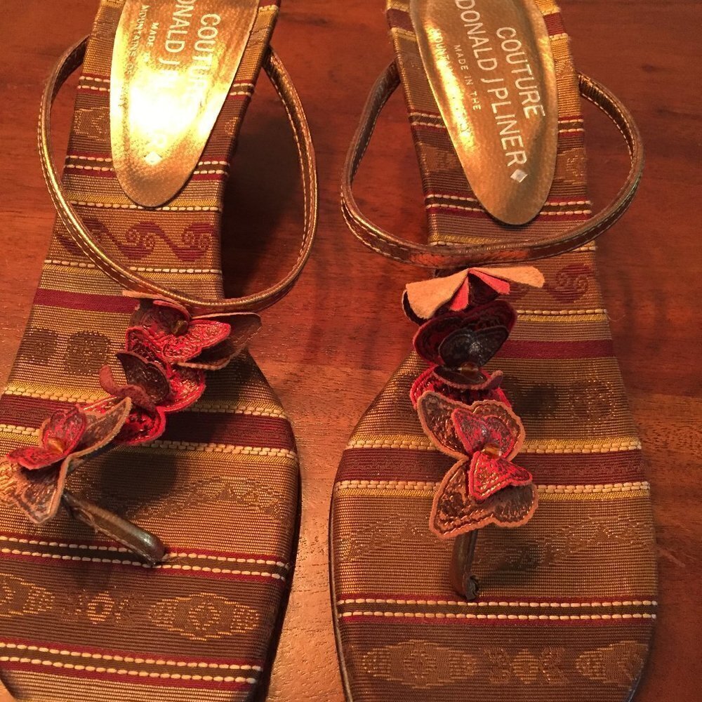 Couture butterfly sandals